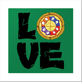 Pizza Love Posters and Art